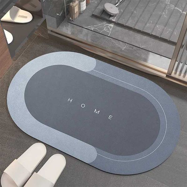 Super Absorbent Floor Mat Quick Drying Bathro Mat Non-slip Floor Door Carpet Easy To Clean He Oil-proof Kitchen Mat Dropship Z250211