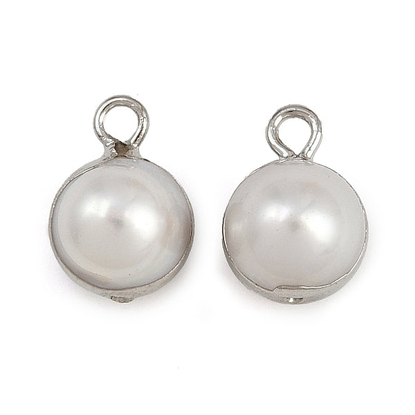 Natürliche Perlen runde Charms