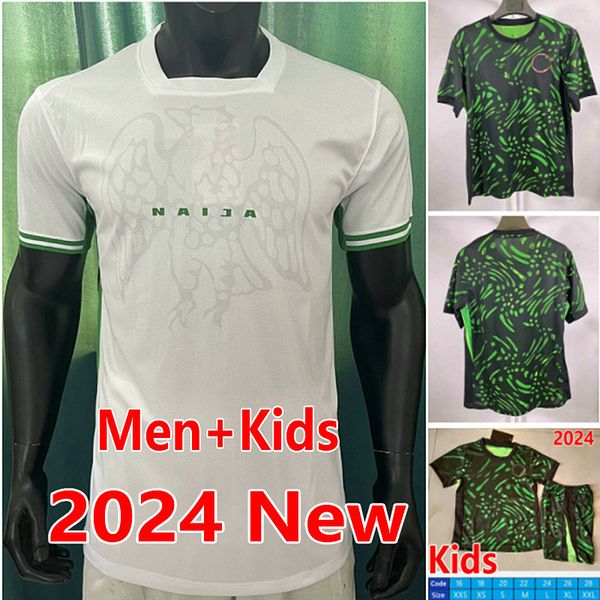 fans player 2024 OKOCHA Nigerias Soccer jerseys 2024 2025 OSIMHEN IGHALO MUSA IHEANACHO Football shirts Nigerian away green maillot de futol
