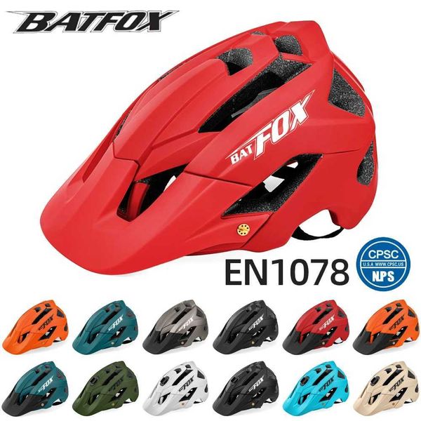 Cycling Helmets BATFOX MTB Mountain Bike Cross country Bike Helmet Mens Light Safety Helmet Mountain bike Helmet Casco Ciclismo Bicicleta z2
