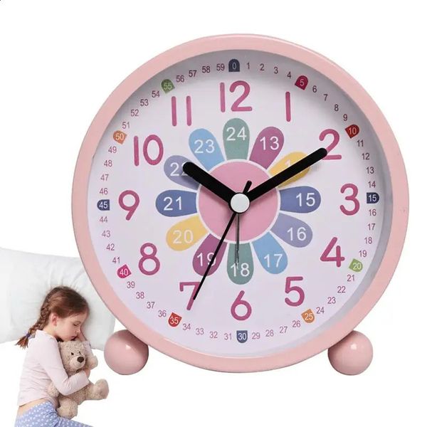 Learning Clock For Kids Analog Alarm Children Time Room Wall Decor Teenagers Boys Girls 250107