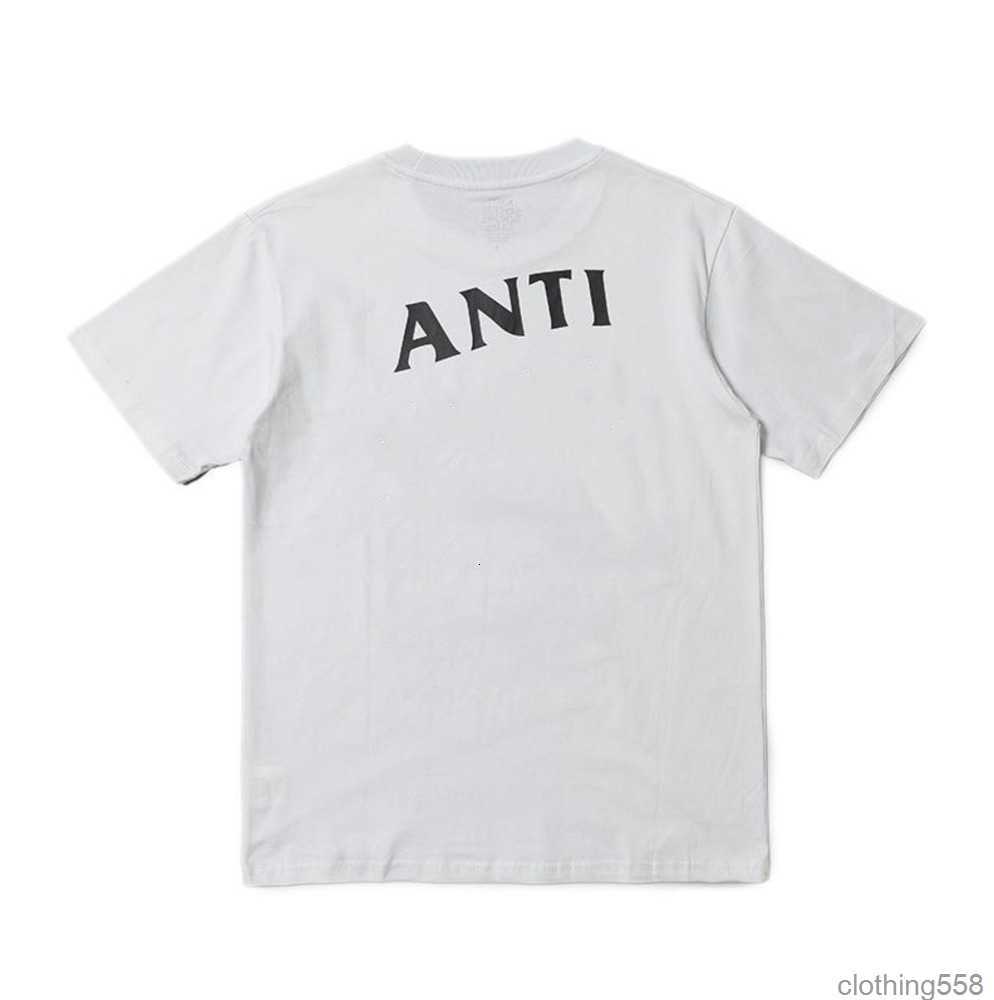 Men&#039;s t Shirts Fashion Anti Social Club Cross Print T-shirt Casual Short Design555