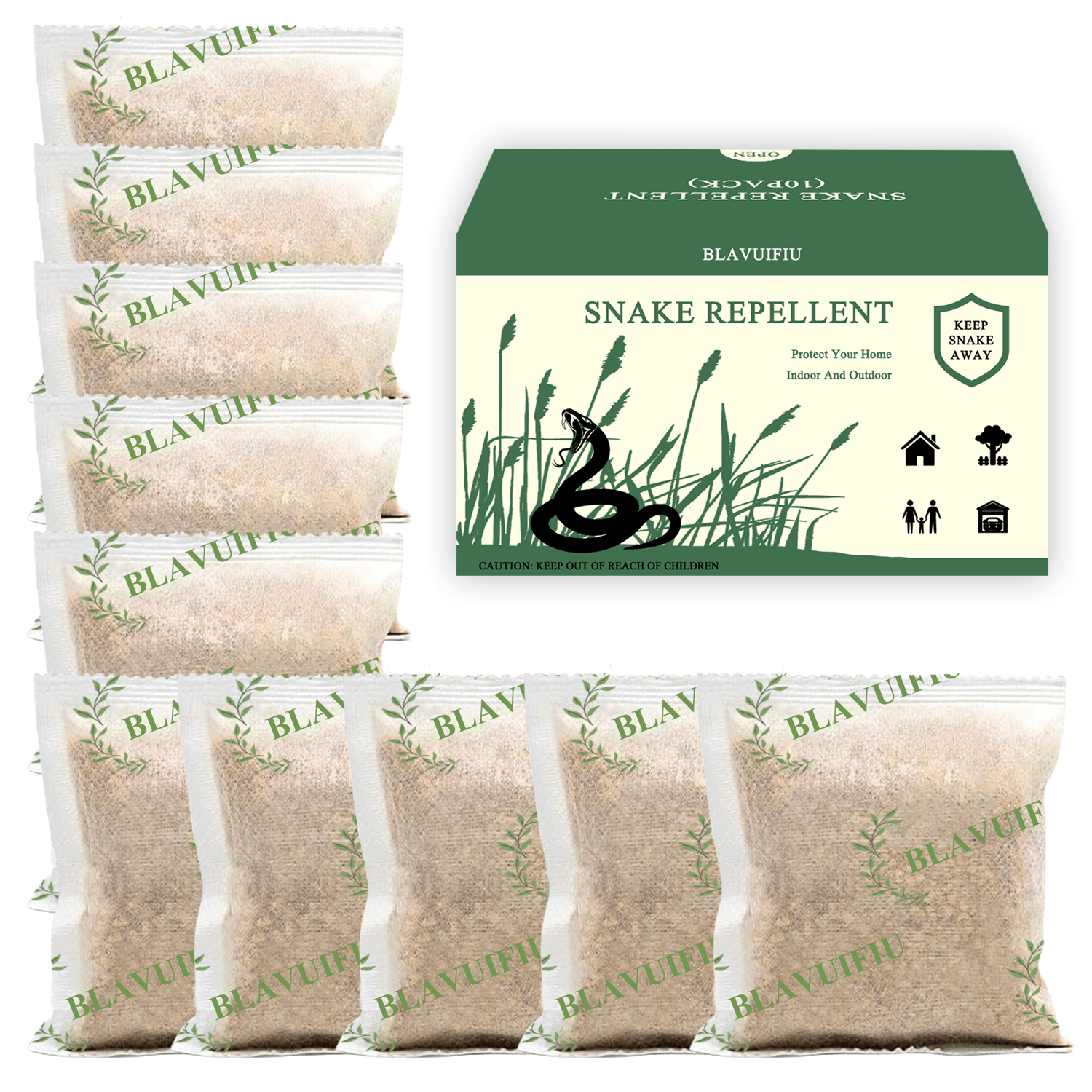 TEMU Natural Repellent Sachets, For Yards & Gardens, Plant-based Formula,10-pack