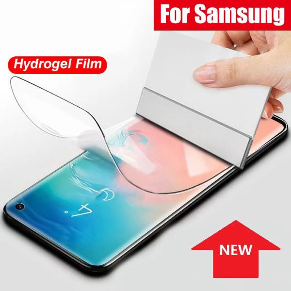 Hydrogel Soft Film Full Coverage Curved 3D Cover Screen Protector For Samsung S8 S9 Plus S10 S20 FE S21 S22 S23 Ultra Note ZZ
