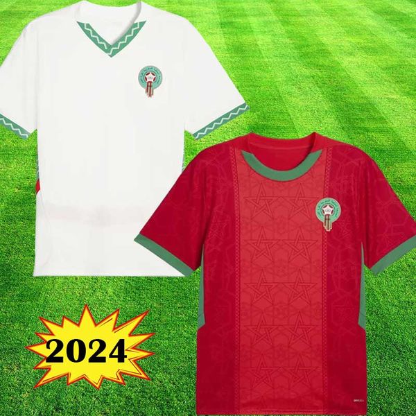 2024 Morocco soccer jerseys 2025 home away 24 25 maillot de foot Ziyech Boufal FAJR Munir Ait Bennasser Amrabat football shirts