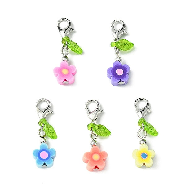 Flower Handmade Polymer Clay Pendant Decorations