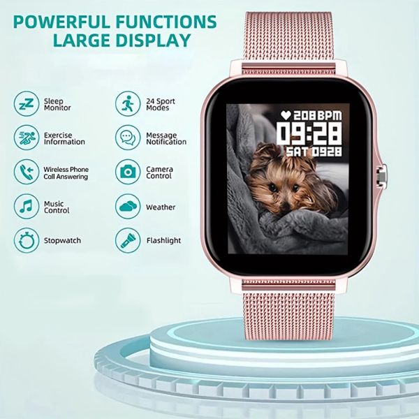 2023 NEW SmartWatch Android Phone 1.44&quot; Color Screen Full Touch Custom Dial Smart Watch Women Bluetooth Call Smtwatch Wristwatch