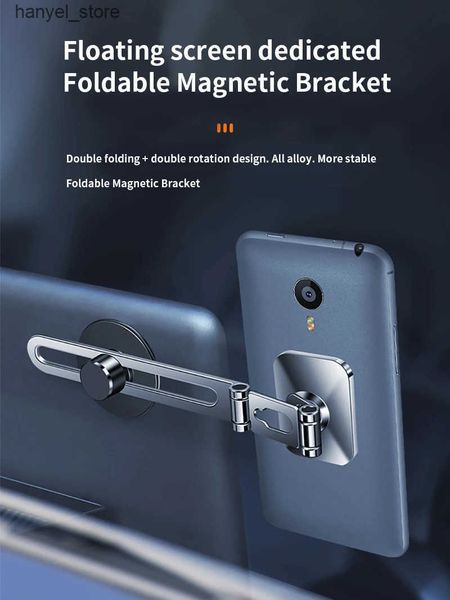 Cell Phone Mounts Holders Car phone holder left right steering wheel screen magnetic suspension phone holder magnetic lead phone holder L240