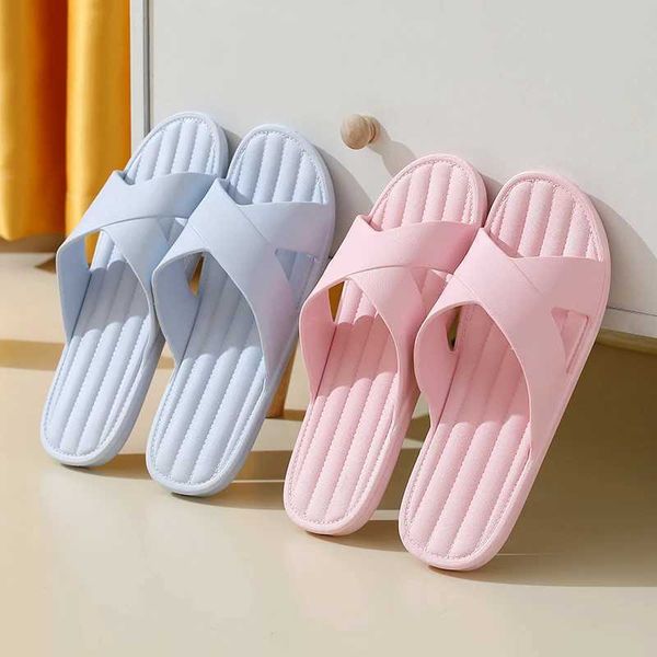2024 Eva Couple Slippers Open Toe Slippers for Indoor Outdoor Walk Soft Thick Soled Shower Travel Non-Slip Sandals Beach SlipperC241129