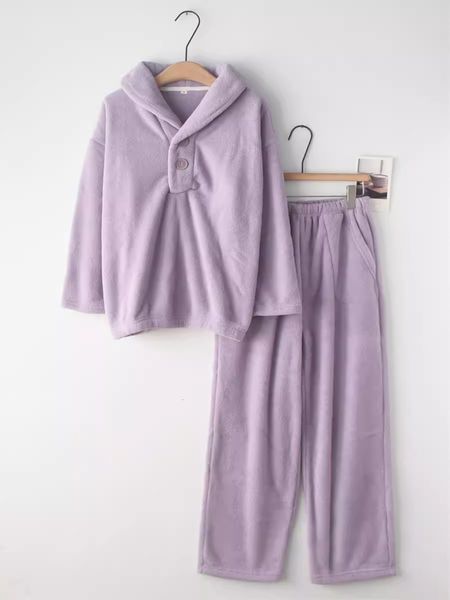 Thick fleece Sleepwear for women, autumn winter warm and plush long sleeved home suit set can be worn externally good chooice003