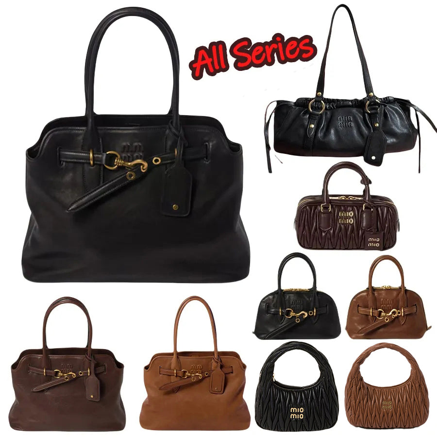 Tote Bag Designer Bag Shoulder Bag wallet Metal Engraved Label Matelasse Pure Color Leather Shoulder Crossbody Bag Classic Women&#039;s Handbag High