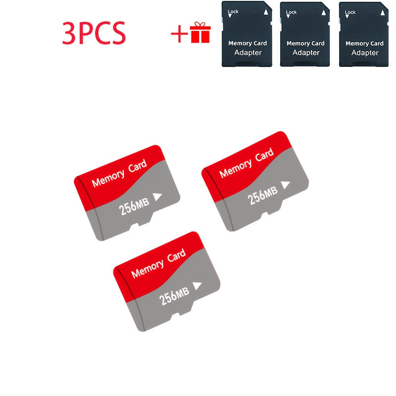 TEMU 3pcs Small Capacity Memory Cards, Cards For Tablets, Phones, Car Audio, Gaming Devices & More – Durable And In 128mb, 256mb, 512mb, 4gb, 8gb