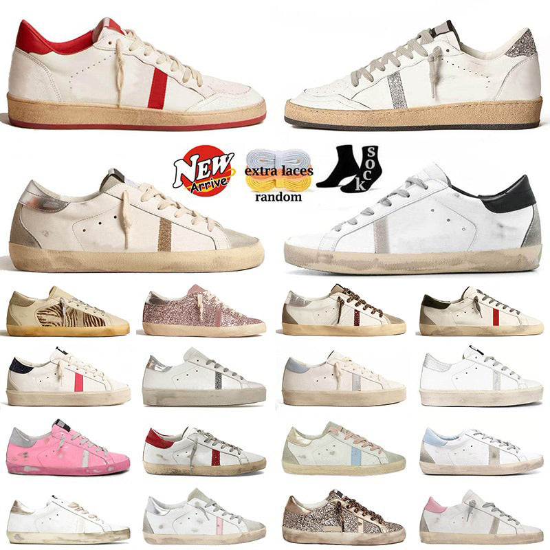 Women Men Luxury Sneakers Designer Shoes Platform Black White Glitter Silver Pink Orange Blue Loafers Trainers