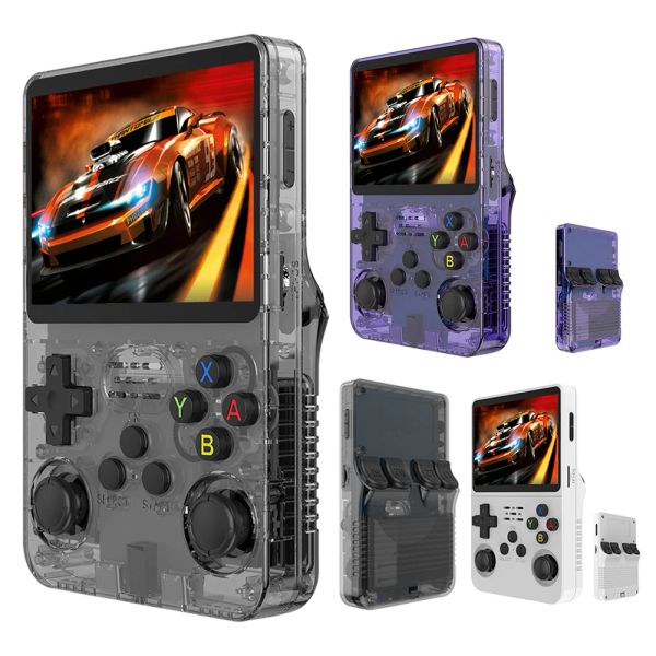 R36S Retro Handheld Video Game Console 3.5Inch IPS Screen Player Kid Portable Pocket Video Player 64GB 10000+ Games Linux System