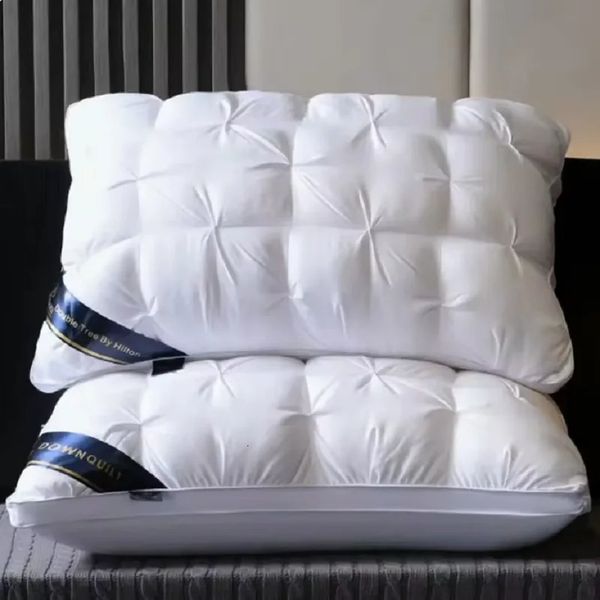 Twisted floral bread feather velvet pillow five-star el washable pillow core adult care and health pillow 241107