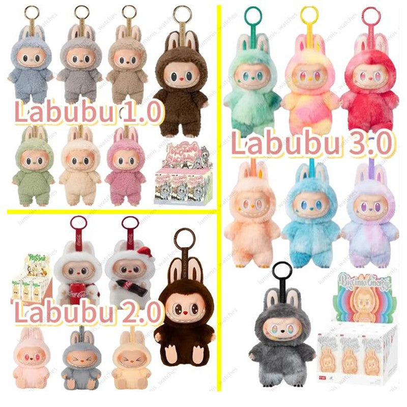 2025 New Labubu V1 V2 V3 Cute Blind Box Series Mini Monster Plush Keychain Collectibles and surprised gift