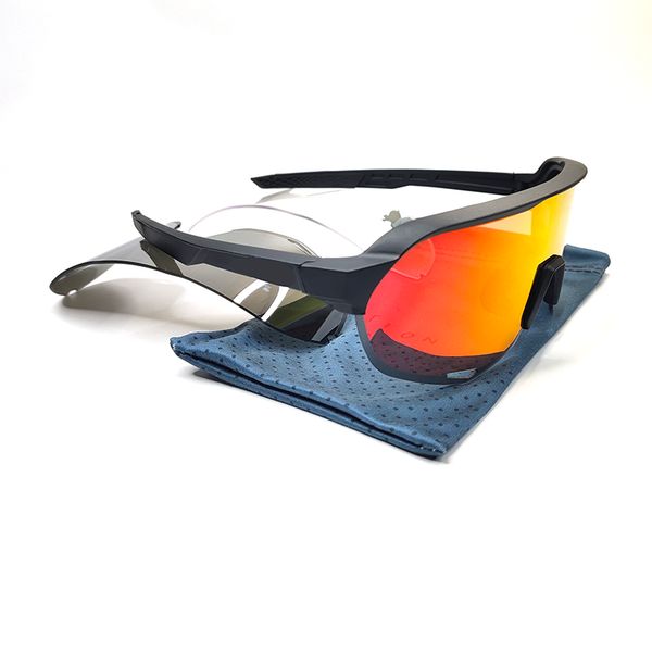 Sport Bike Eyewear Half Frame TR9O Full color lens Outdoor Bicylcle Sunglasses 3 Lens model AKS2 MTB Cycle Goggles