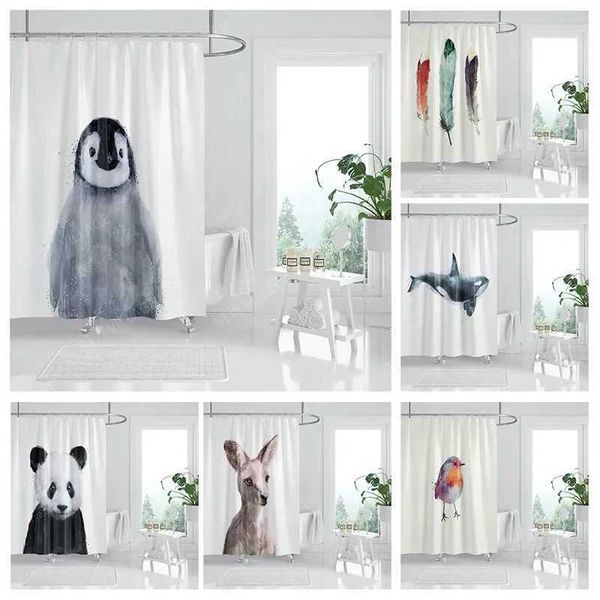Waterproof fabric shower curtains Bathroom curtain accessories Bath curtain for shower 180x200cm 240*200 anime boho decoration M240824