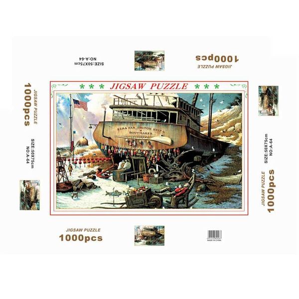 1000 Piece Funny Jigsaw Puzzle Creative Design Cardboard Puzzles Best Gifts Cartoon Puzzle Brain Teasing Game for Boys GirlsXJ240819