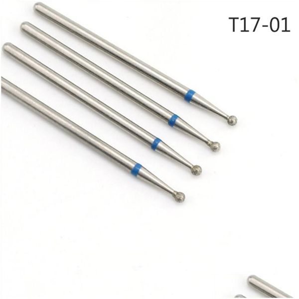 Nail Glue 4Pcs Drill Set Professional Electric Milg Cutters Bit Ball Stone Metal Brush Manicure Hine Accessories Drop Delivery Heal Otlfk