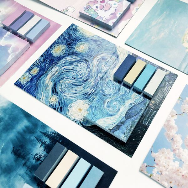 Notes 325 Pcs pack Artist Painting Self sticky Memo Pad Set Colorful Page Makers Tabs Flag Labels For Planner Notebook Textbook 220927