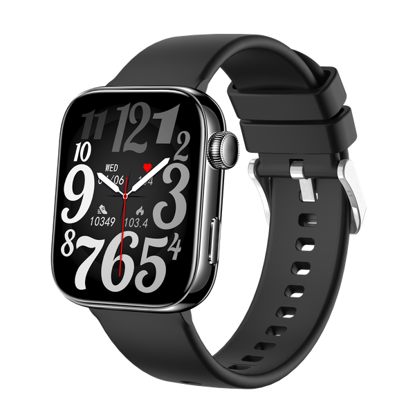 Smart Watch Fitness Tracker with Heart Rate & Blood Oxygen Monitor,1.85&quot; OLED Display, Sleep Tracker, Waterproof , Multi-Sport Modes, B