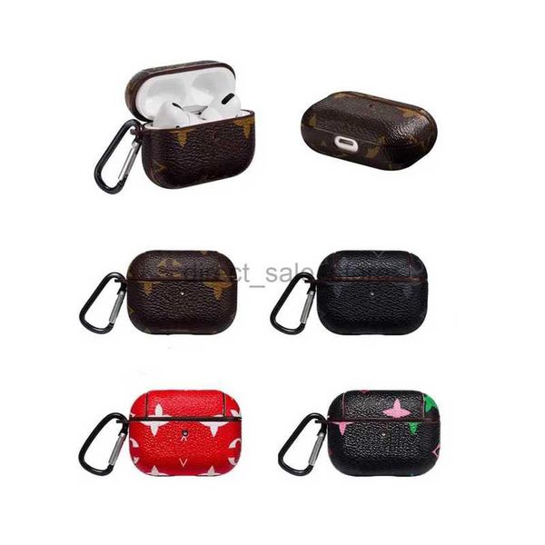 designer Classic AirPods 1 2 3 Pro Cases Luxury LU Leather AirPod Case AirPods1 AirPods2 AirPods3 AirPodspro High quality headphone bag