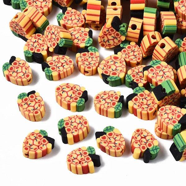 Handmade Grape Polymer Clay Beads