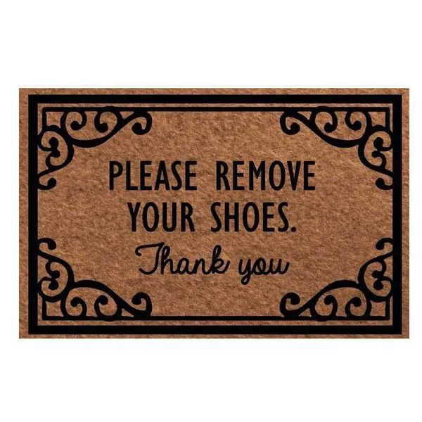 Carpet Doormat Entrance Floor Mat Please Remove your shoes thank you Designed Indoor Outdoor Decorative Mat Bathroom welcome Door Mat Z24102