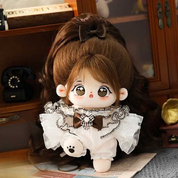 Plush Dolls 20cm Cute Anime Plush Star Doll Kawaii Filled Custom Pattern Toy Idol Cotton Puppy Girl Baby Doll Toy Series Gift J241214