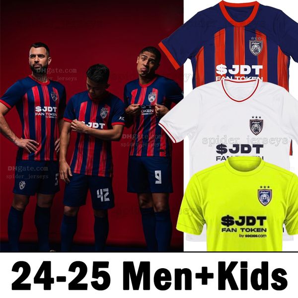 Johor Darul Ta&#039;zim F.C. Soccer Jerseys 2024 2025 MAURICIO SAFIQ LEANDRO 24 25 SAFAWI.R Football Shirts Men Uniforms kids kits socks ful