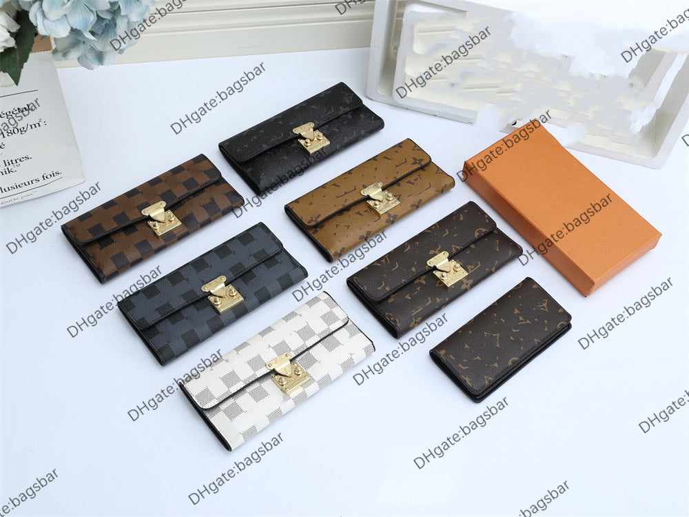 Leather wallet women multicolor short long Card holder purse classic pocket purses louiseitys viutonity lvs Designer wallets men purse holders bags