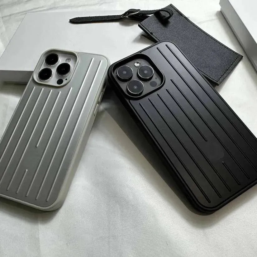 NEW 2025 Top-quality Suitcase Designer Fashion Phone Case for Apple iPhone 16 Pro Max 15 pro 14 Polycarbonate Aluminum Alloy MagSafe Weave Back Cove