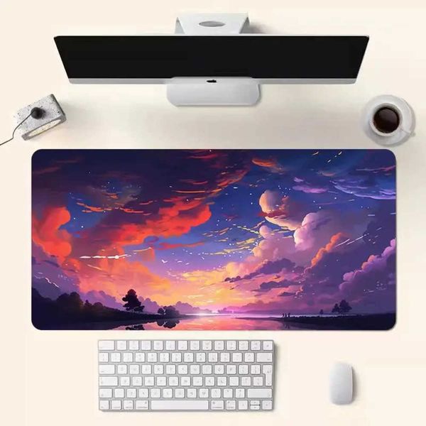 Mouse Pads Wrist Rests Big Art Mouse Pad Kawaii Gaming Pad on The Table Setup Gamer Accessories Anime Mouse Mats Table Mat Mouse Carpet Keyb