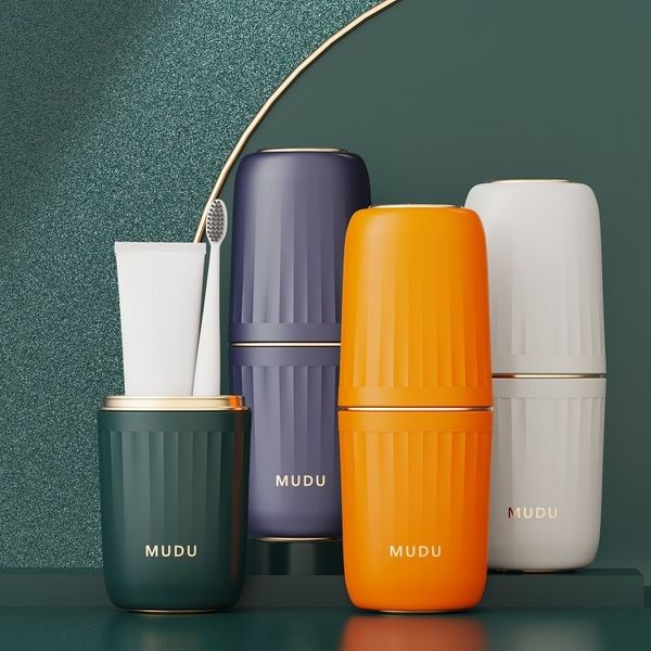 Light luxury travel toileting cup, mouthwash cup, portable dental cup utensil box, toothbrush box, toileting set storage