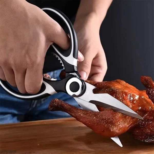 Scissors Multifunctional Stainless Steel Kitchen Tools For Cutting Vegetables Meat Fish Food Scissors Kitchen Multi-purpose Tools z241206
