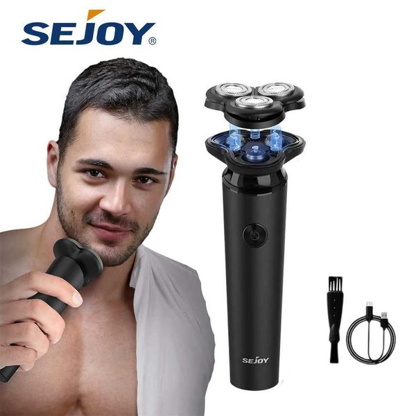 Sejoy Shavers for Men Electric Razor Waterproof IPX5 Electric Shaver Fast Charging-3D Floating Shaving hineT250109