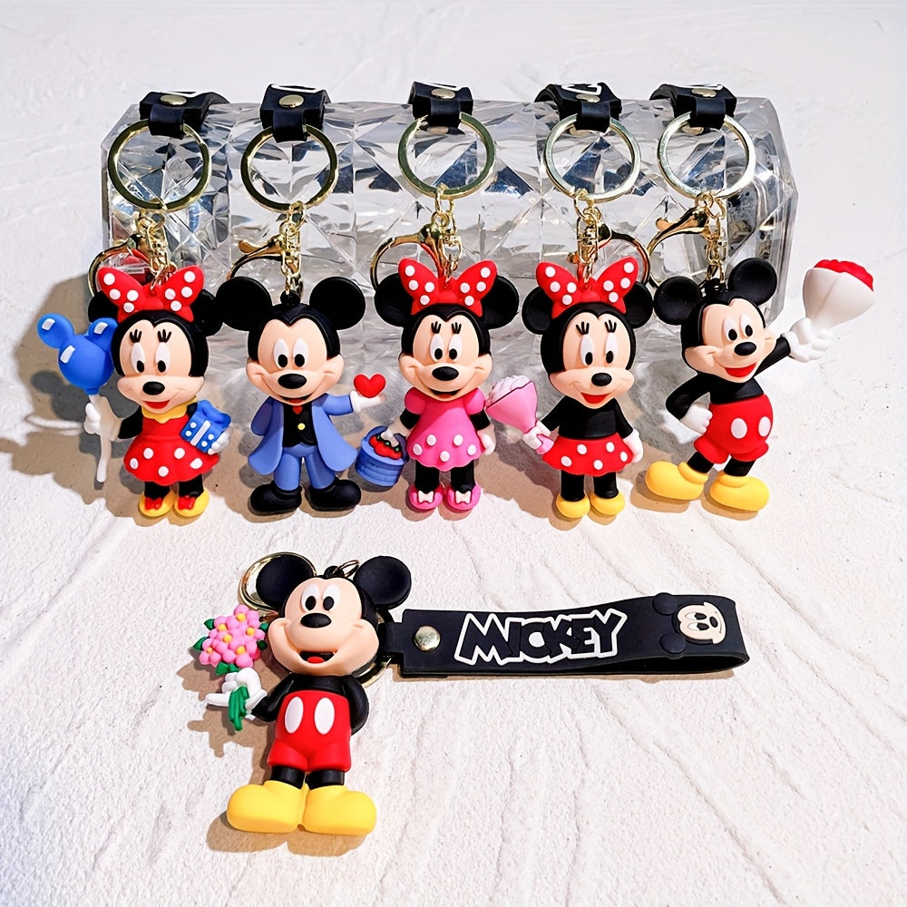 TEMU 6pcs Of And Keychain Combination Set, Backpack Car Key Decoration, For