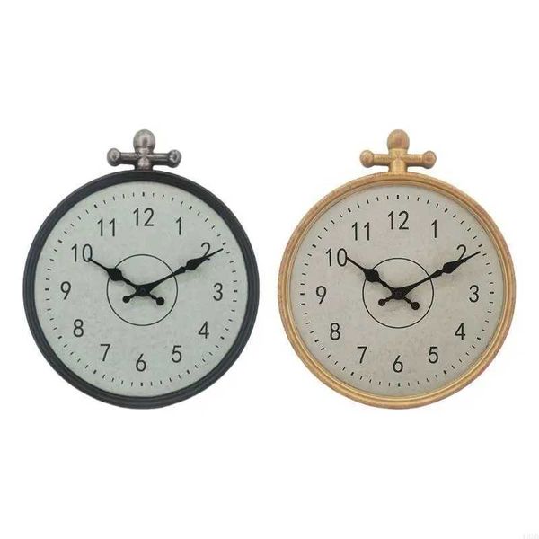 New Arrival L9NB NonTicking Battery Operated Wall Clock for Outdoor Space Timepieces Clock B250212