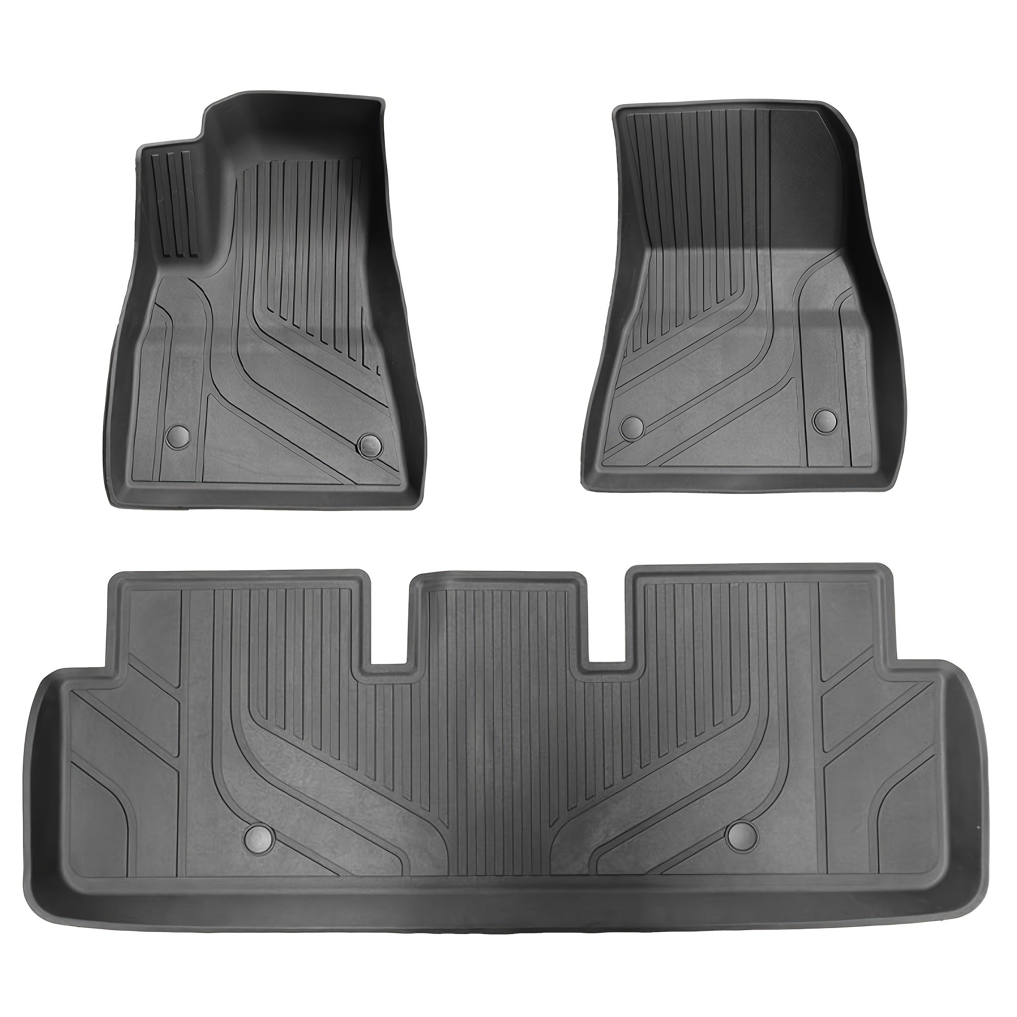 TEMU 3pcs-set Tpe 2024 For Model 3 Black Floor Mats Interior Accessories For Left Hand Drive