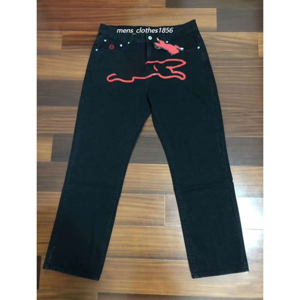 American style straight washed jeans designer pants BBC embroidered men jeans fashion shorts hip-hop loose denim pants