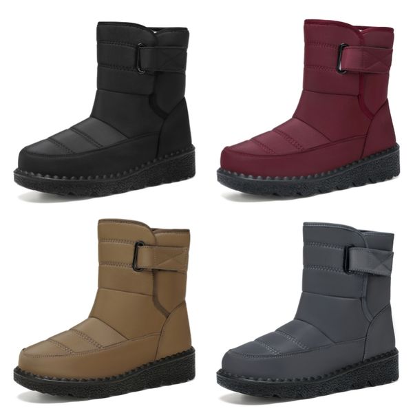 1906 womens mens boots winter round head thick warm cotton shoes womens high top short tubes waterproof warm snow boots 90s EUR 35-43