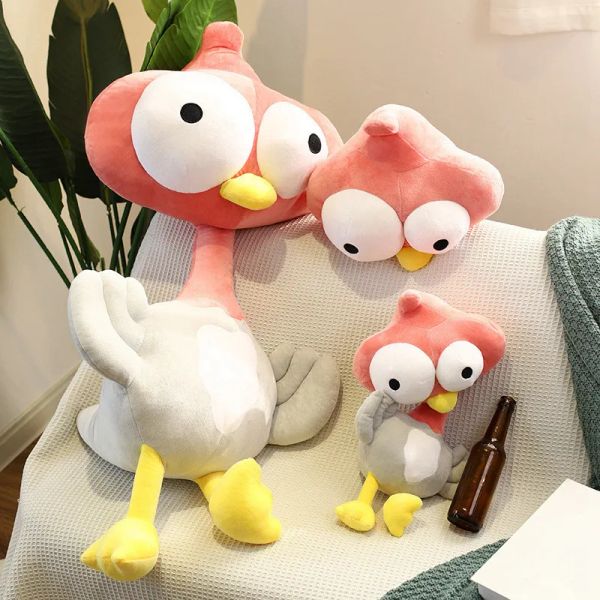 Funny Eyes Chicken Toys Plush Toys Girls Sleeping in Bed Dolls Cloth Dolls Gift Wholesale