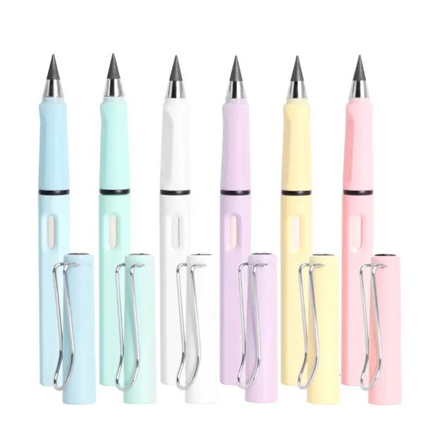 Pencils 40Pcs Eternal Pencil Unlimited Writing No Ink Pen Pencils For Writing Art Sketch Stationery Kawaii Pen School Supplies 231212