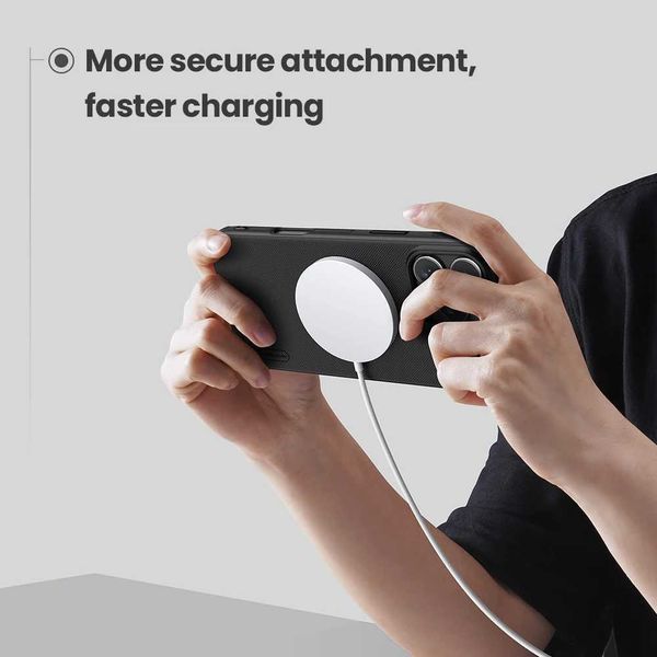 Cellphone Case Nillkin is suitable for iPhone 16 Pro Max-16 Pro shell matte Pro magnetic adapter matte full 360 soft frame back cover G24100