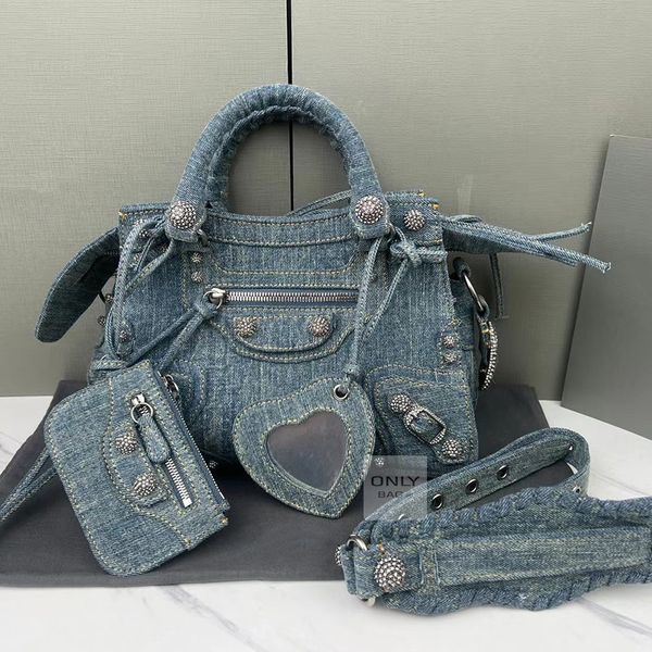 Mirror Quality Designer Neo Cagole Motorcycle shoulder Bags luxury Genuine leather crossbody clutch wallet purse Pochette Retro Vintage Calf