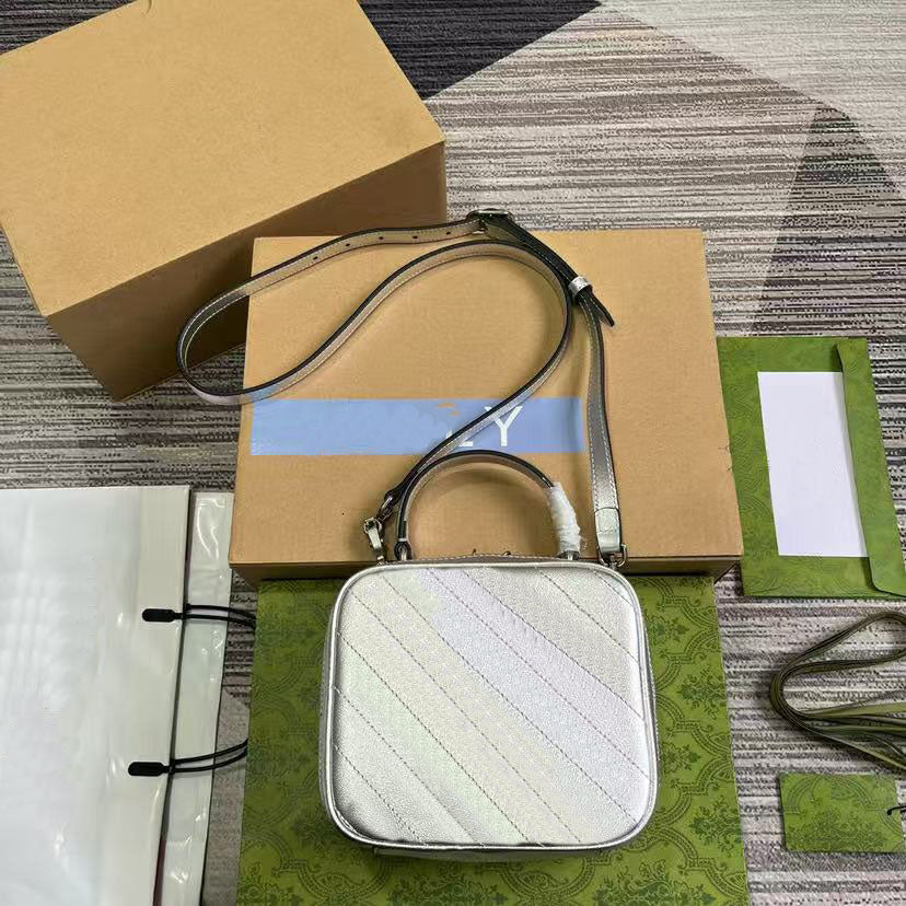 12A metal zip handles chip authentication mini sheepskin womens chain wallets with box purses shoulder bag 100