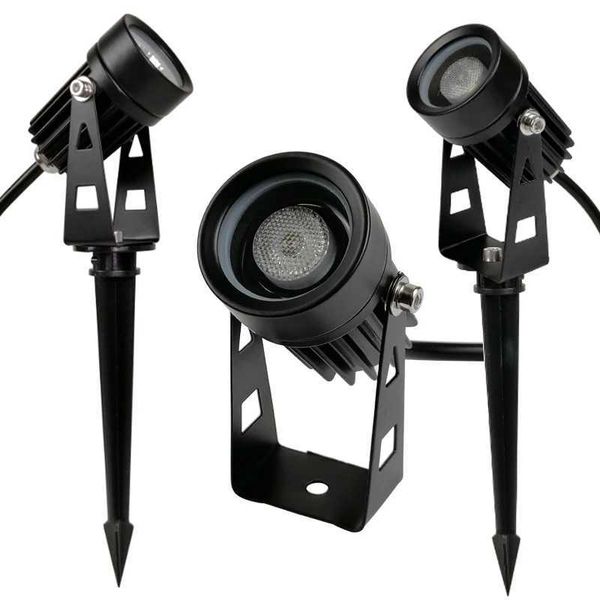New waterproof peak landscape LED lawn light 12V 110V220V RGB landscape spotlight IP65 outdoor LED peak light 3W garden light X241102