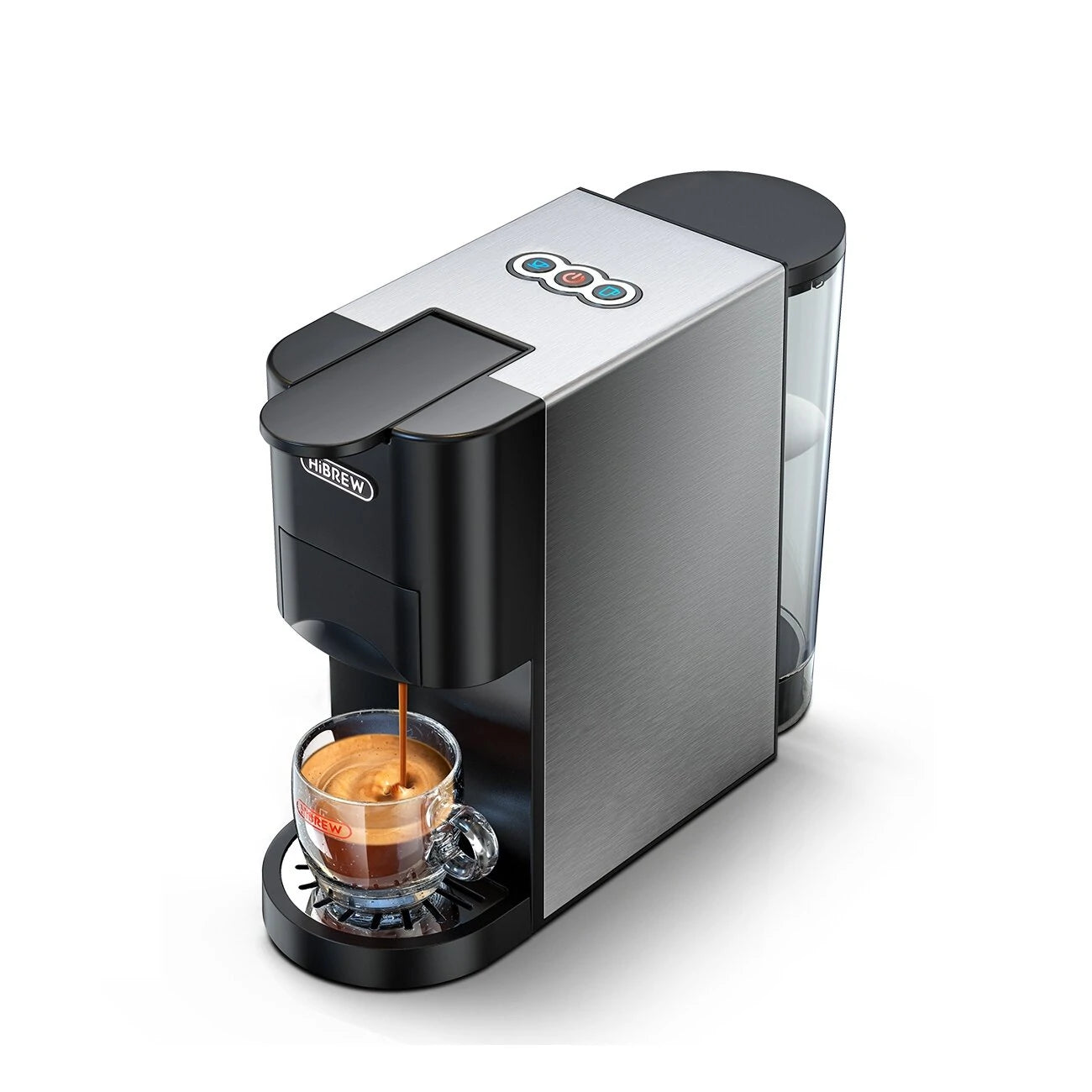 [EU Direct] HiBREW H3A Coffee Machine 4in1 Multiple Capsule Espresso Dolce Milk&Espresso&ESE Pod&Powder Coffee Maker Sta