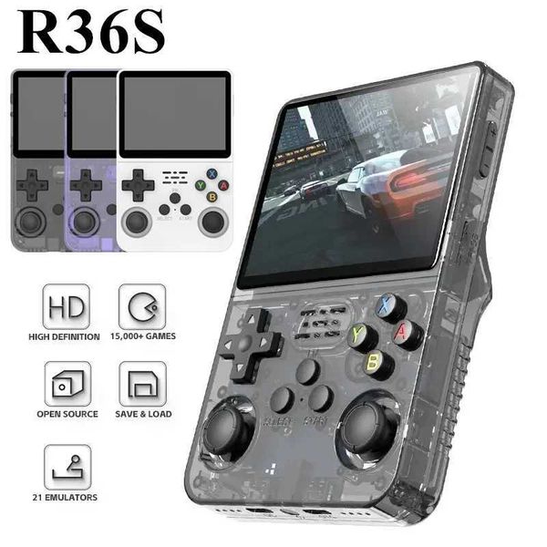 R36S Retro Handheld Video Game Console Linux System 3.5-inch IPS Screen Portable Pocket Video Player 128GB Games Boy Gift Y240926